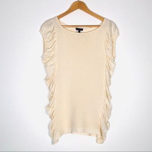 Escada Women’s Silk Ruffle Sleeveless Top